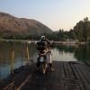 Ruta Moto konispol-bundrit-wooden-ferry-- photo